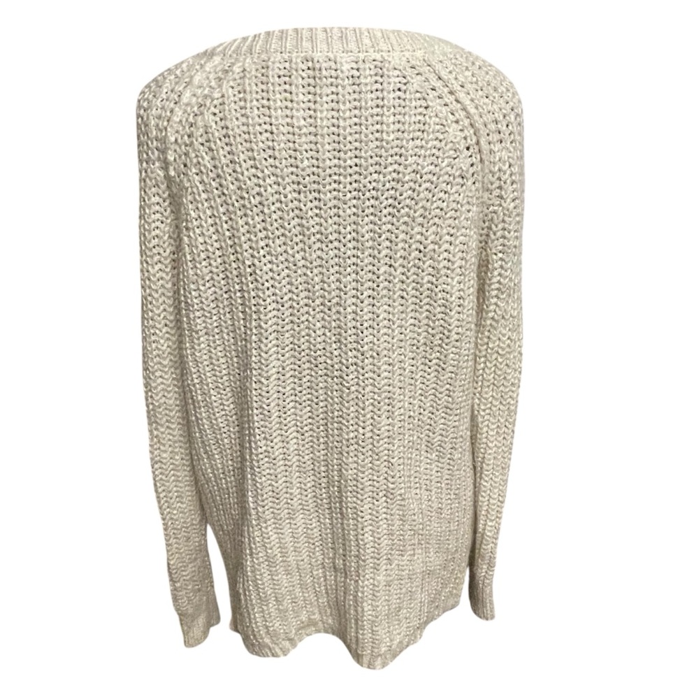 American Eagle Outfitters Off-White V-Neck Sweater - Picture 3 of 7